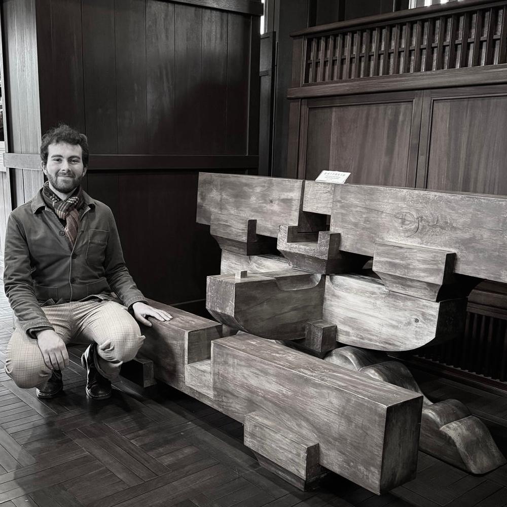 Patrik Malec at a Kyoto architecture site